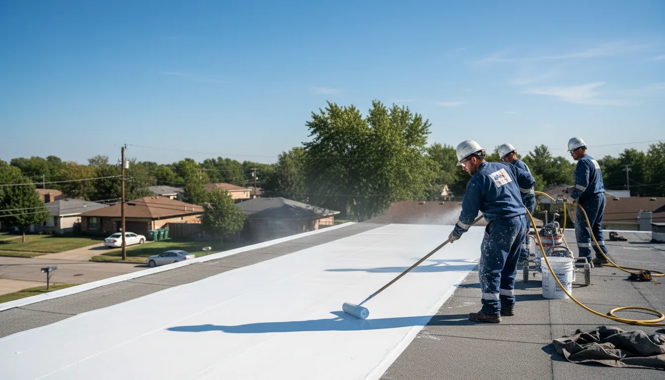Commercial roof coating in Mound City, MO near me